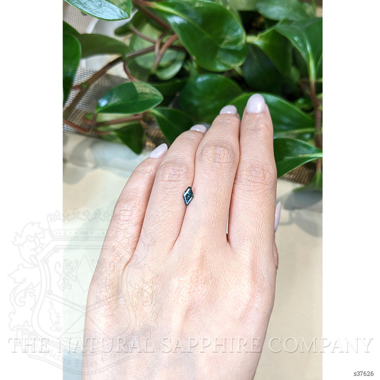 0.59 Ct. Bluish Green Sapphire from Montana