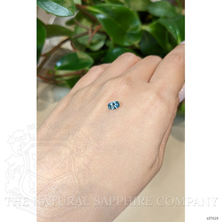 0.53 Ct. Greenish Blue Sapphire from Montana