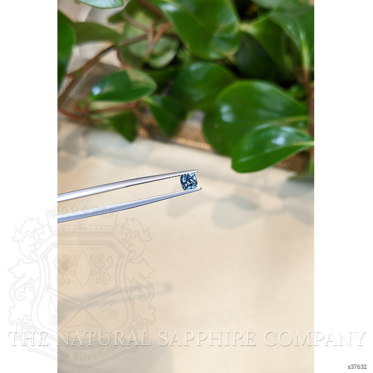 0.57 Ct. Bluish Green Sapphire from Montana