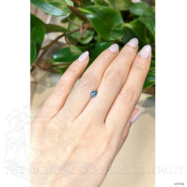 0.59 Ct. Bluish Green Sapphire from Ceylon (Sri Lanka)