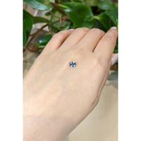 0.62 Ct. Greyish Blue Sapphire from Ceylon (Sri Lanka) Life Style