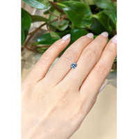 0.62 Ct. Greyish Blue Sapphire from Ceylon (Sri Lanka) Life Style