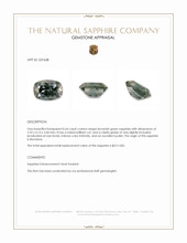 0.64 Ct. Brownish Green Sapphire from Montana Appraisal