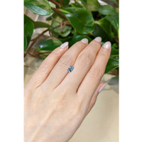 0.66 Ct. Greyish Blue Sapphire from Montana Life Style