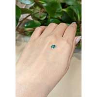 0.68 Ct. Bluish Green Sapphire from Ceylon (Sri Lanka) Life Style