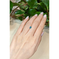 0.68 Ct. Bluish Green Sapphire from Ceylon (Sri Lanka) Life Style