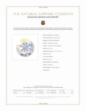 0.46 Ct. Bi Color Sapphire from Montana Scan Report