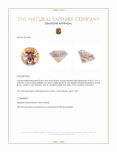 0.46 Ct. Orange Sapphire from Montana Appraisal