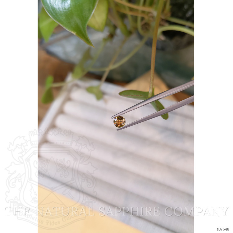 0.46 Ct. Orange Sapphire from Montana