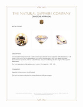0.47 Ct. Yellowish Brown Sapphire from Montana Appraisal