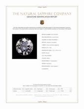 0.48 Ct. White Sapphire from Montana Scan Report