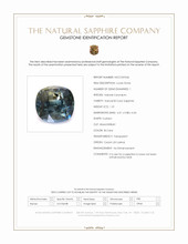 1.31 Ct. Bi Color / Parti Sapphire from Ceylon (Sri Lanka) Scan Report