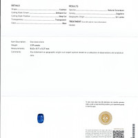 2.59 Ct. Blue Sapphire from Ceylon (Sri Lanka) Scan Report