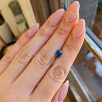 1.75 Ct. Blue Sapphire from Ceylon (Sri Lanka) Life Style