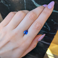 1.58 Ct. Blue Sapphire from Ceylon (Sri Lanka) Life Style
