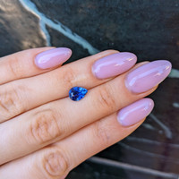 2.12 Ct. Blue Sapphire from Ceylon (Sri Lanka) Life Style