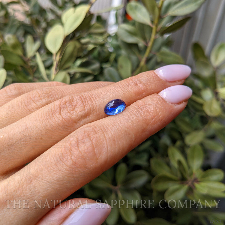 2.68 Ct. Blue Cabochon Sapphire from Ceylon (Sri Lanka)