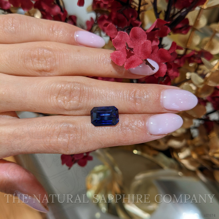 7.02 Ct. Blue Sapphire from Ceylon (Sri Lanka)