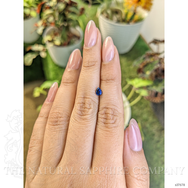 0.44 Ct. Blue Sapphire from Ceylon (Sri Lanka)