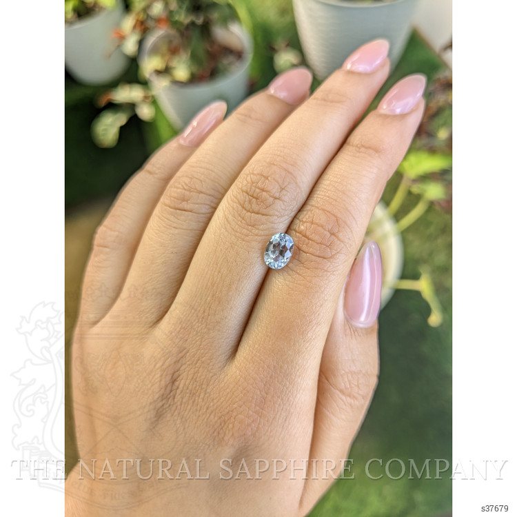 1.54 Ct. Greyish Blue Sapphire from Ceylon (Sri Lanka)