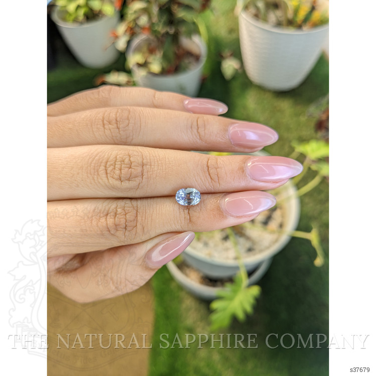 1.54 Ct. Greyish Blue Sapphire from Ceylon (Sri Lanka)