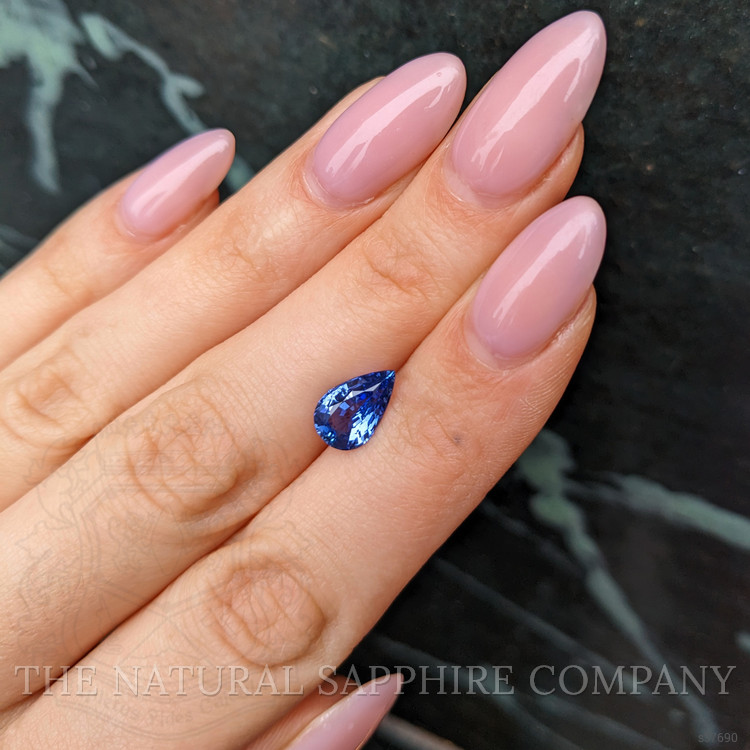 2.61 Ct. Blue Sapphire from Ceylon (Sri Lanka)