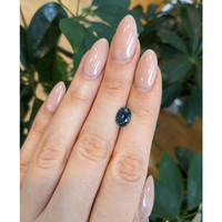 2.42 Ct. Bluish Green Sapphire from Ceylon (Sri Lanka) Life Style