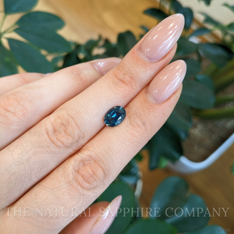2.42 Ct. Bluish Green Sapphire from Ceylon (Sri Lanka)