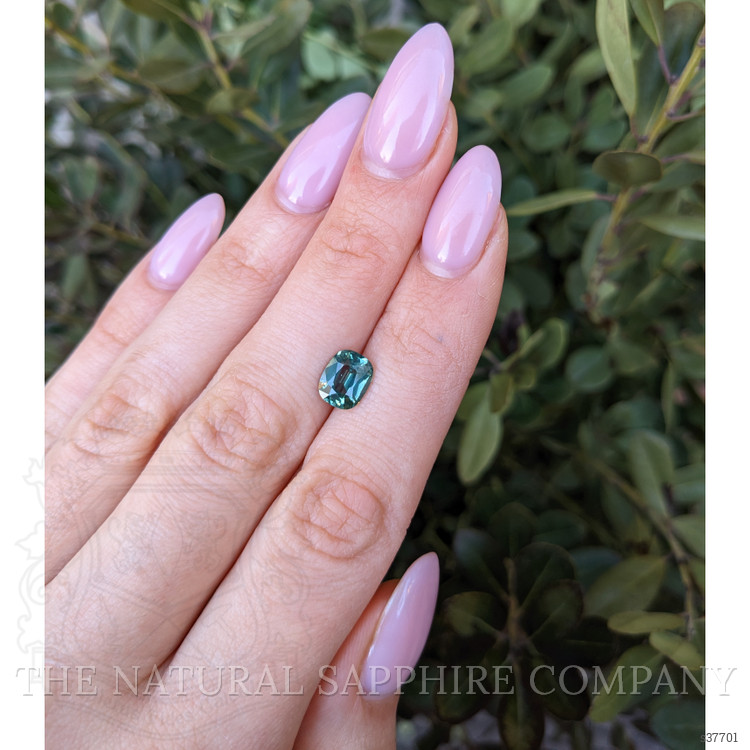 2.14 Ct. Bluish Green Sapphire from Ceylon (Sri Lanka)