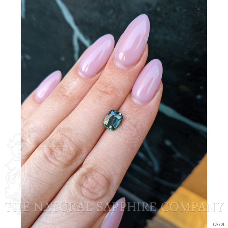 2.14 Ct. Bluish Green Sapphire from Ceylon (Sri Lanka)