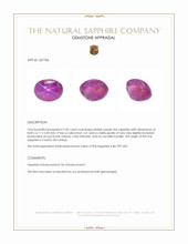 2.36 Ct. Pinkish Purple Star Sapphire from Ceylon (Sri Lanka) Appraisal