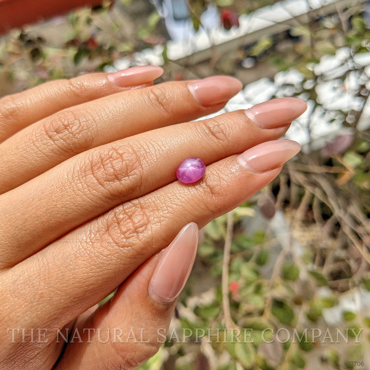2.36 Ct. Pinkish Purple Star Sapphire from Ceylon (Sri Lanka)