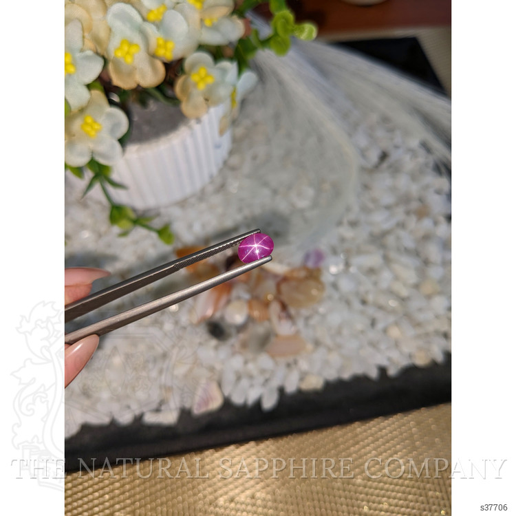 2.36 Ct. Pinkish Purple Star Sapphire from Ceylon (Sri Lanka)