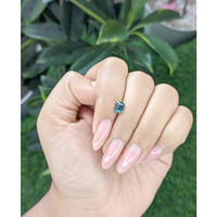 1.01 Ct. Bluish Green Sapphire from Madagascar Life Style