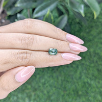 2.00 Ct. Bluish Green Sapphire from Africa Life Style