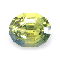 0.77 Ct. Greenish Yellow Sapphire from Madagascar Video
