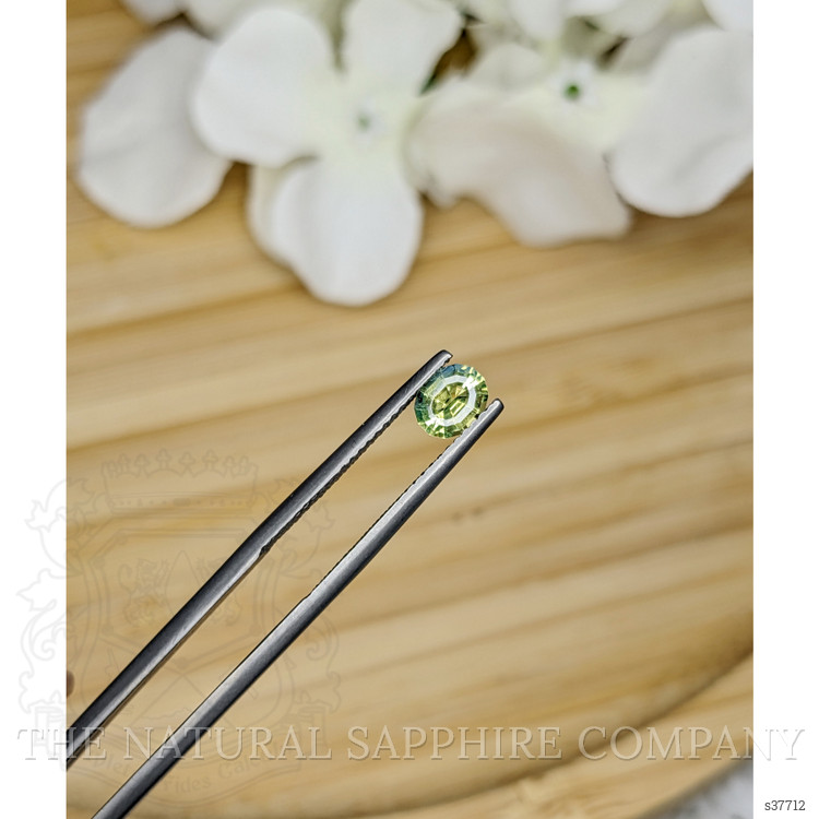 0.77 Ct. Greenish Yellow Sapphire from Madagascar