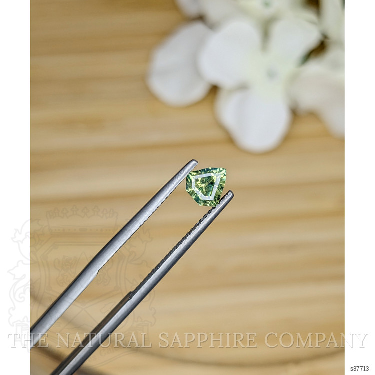 0.68 Ct. Yellowish Green Sapphire from Madagascar