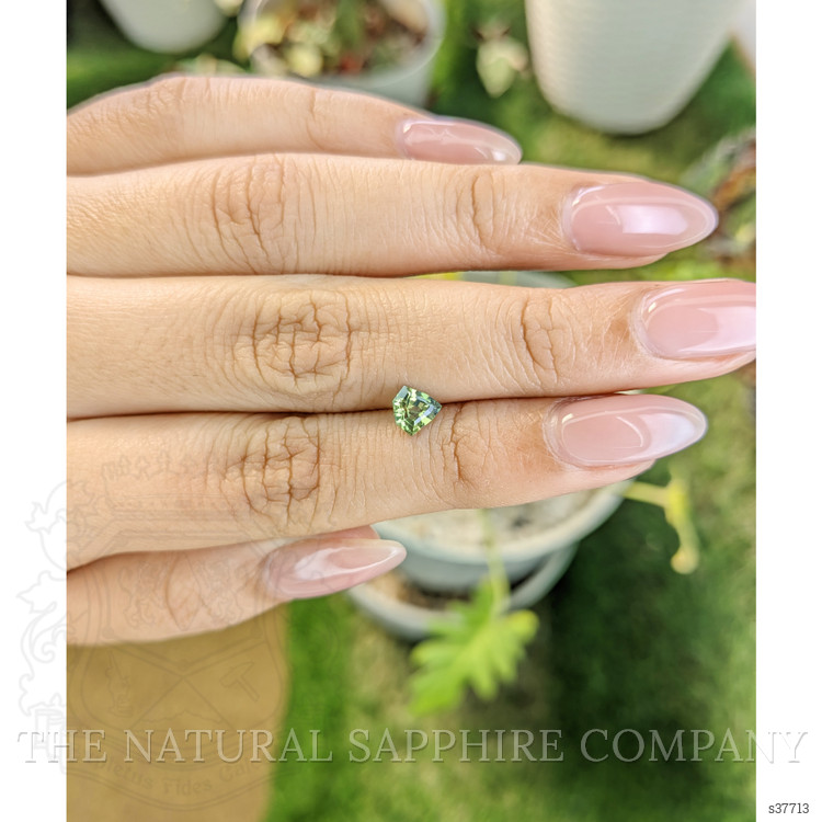 0.68 Ct. Yellowish Green Sapphire from Madagascar