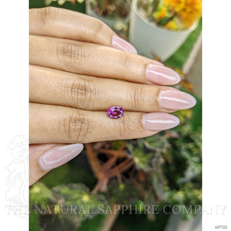 1.49 Ct. Purplish Pink Sapphire from Ceylon (Sri Lanka)