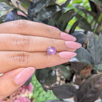 2.51 Ct. Pinkish Purple Star Sapphire from Tanzania Life Style