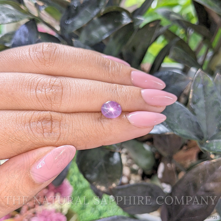 2.51 Ct. Pinkish Purple Star Sapphire from Tanzania