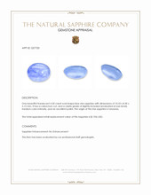 4.30 Ct. Blue Star Sapphire from Tanzania Appraisal