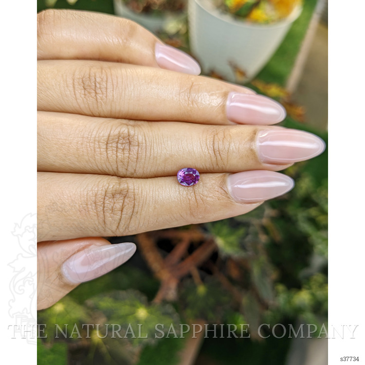0.95 Ct. Pinkish Purple Sapphire from Ceylon (Sri Lanka)