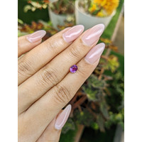 0.95 Ct. Pinkish Purple Sapphire from Ceylon (Sri Lanka) Life Style
