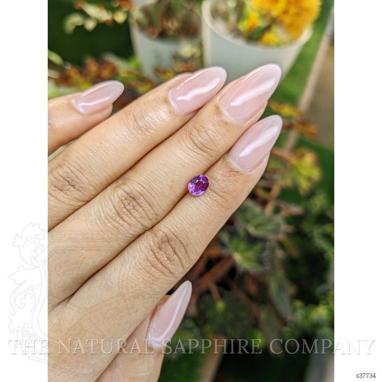 0.95 Ct. Pinkish Purple Sapphire from Ceylon (Sri Lanka)