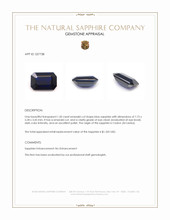 1.50 Ct. Blue Sapphire from Ceylon (Sri Lanka) Appraisal