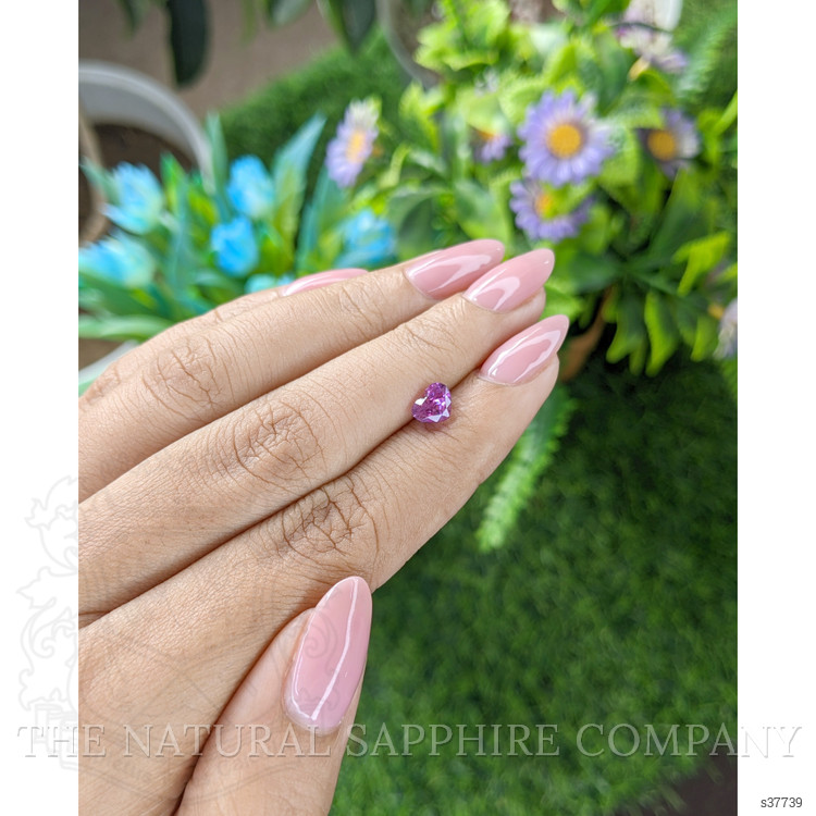 1.18 Ct. Purplish Pink Sapphire from Tanzania