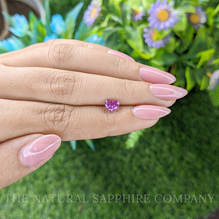 1.18 Ct. Purplish Pink Sapphire from Tanzania
