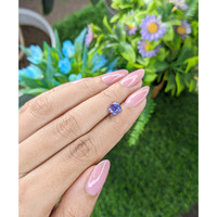1.25 Ct. Purplish Blue Sapphire from Tanzania Life Style